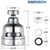 360 Degree Swivel Kitchen Faucet Aerator Adjustable Water Saving Sprayer Filter Nozzle Universal Bathroom Sink Adapter Accessory