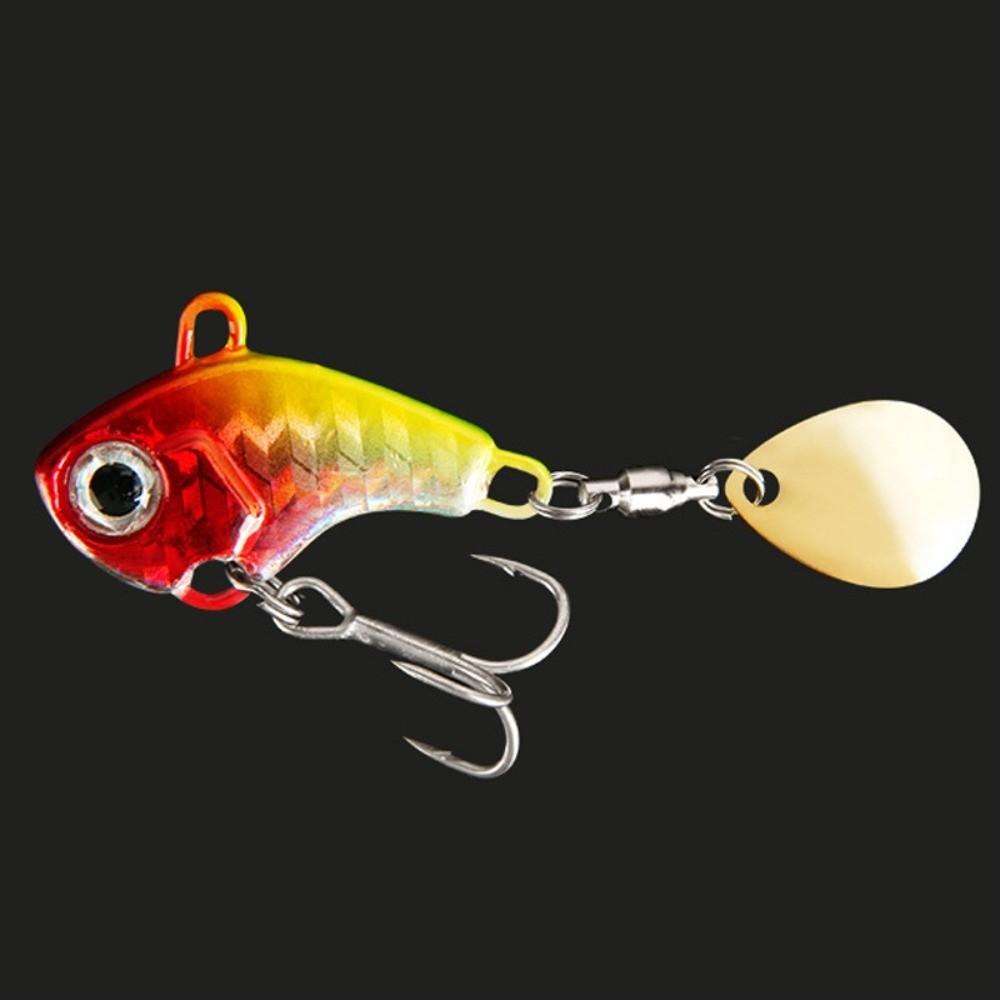 5pcs Spinners Fishing Lures Kit Rotating Glitter Fishing Lures Hooks  Fishing Tool