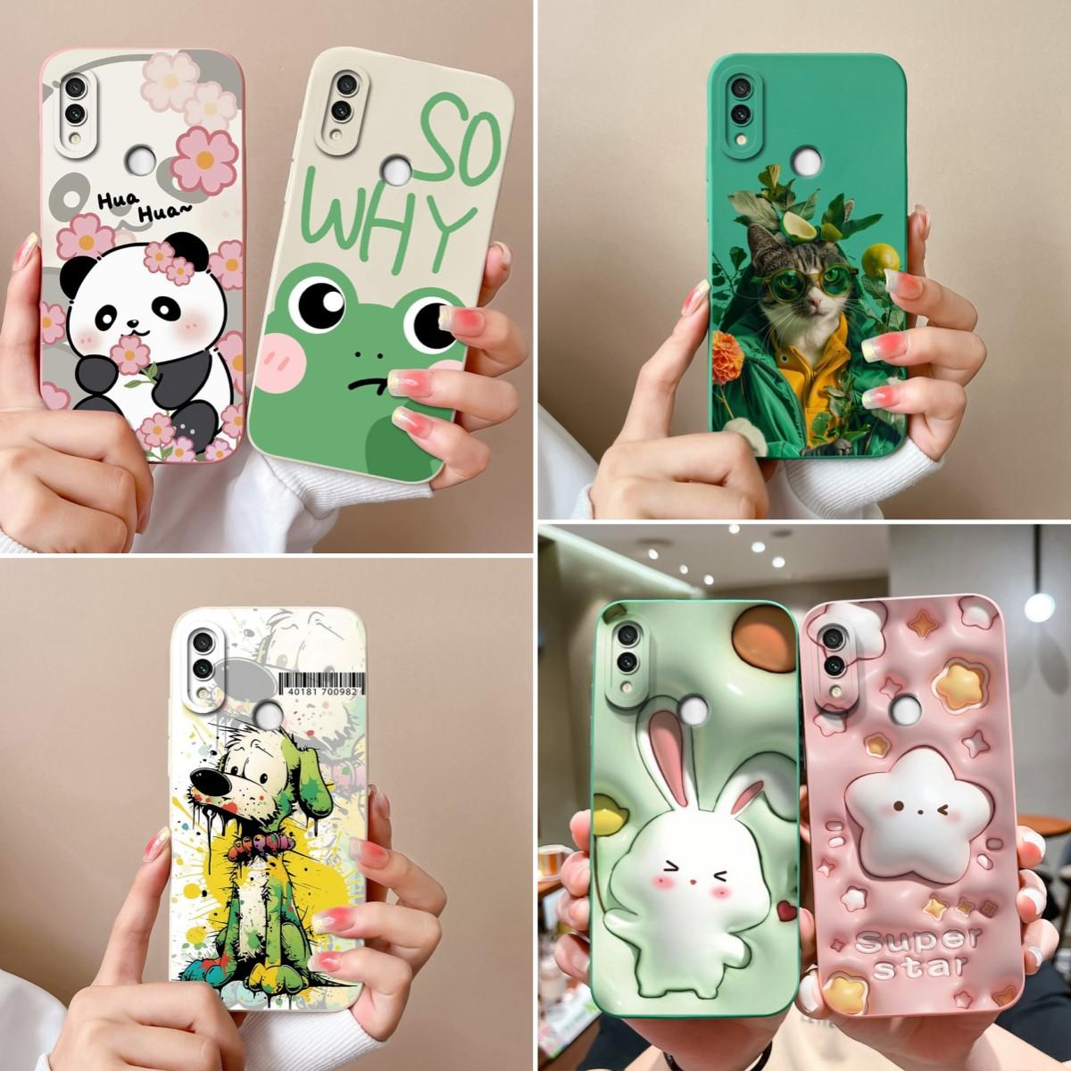 

Новый чехол для Redmi Note 7 8 9 10 Pro Max 7S 9T 9S 10S 10T Note9 Note10 с рисунком панды и кролика, устойчивый к падениям, жидкий силиконовый бампер для Redmi Redmi Note 7