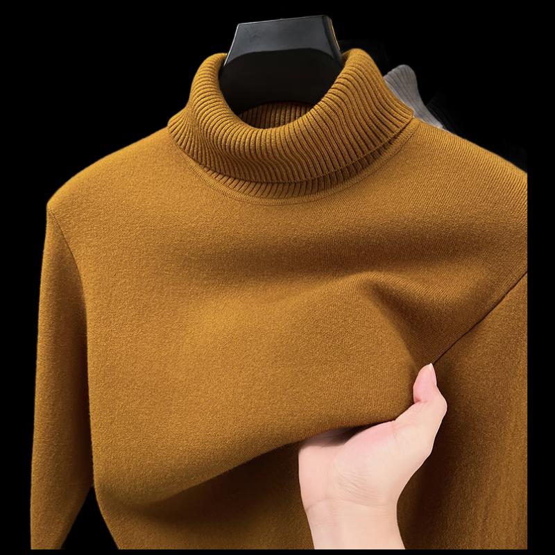 

Мужской однотонный свитер с высоким воротником Yiliteng XL