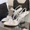 Fashion Gold Ankle Strap Gladiator Heeled Sandals Women Summer Sexy Open Toe Thin High Heels Elegant Banquet Wedding Shoes Sandalias