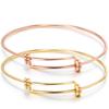 European & American Simple Fashion Titanium Steel Adjustable Bangle - Three Colors Available