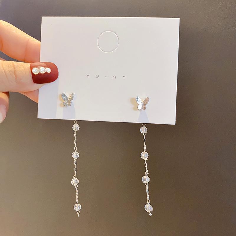 S925 silver needle Korean super flash zircon earrings women s design pearl stud earrings ins wind explosion ears