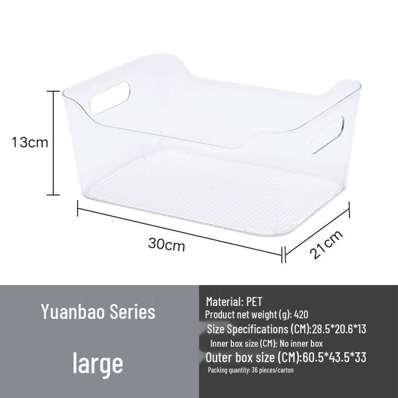 Food-Grade Refrigerator Storage Box with Lid for Kitchen Items