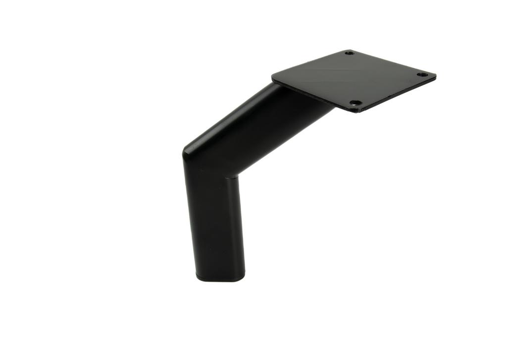 Loft Furniture Leg, Black Matte, Height 17 Cm