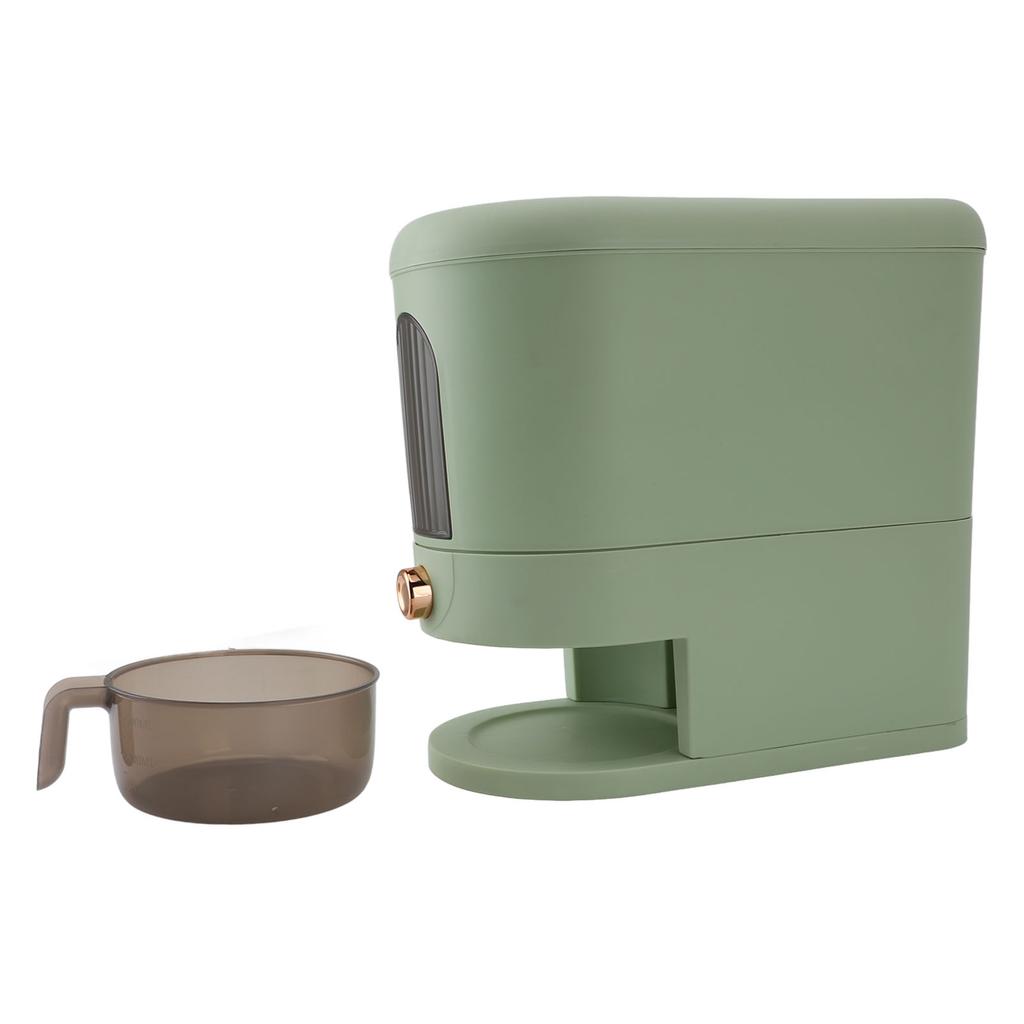 11lb Rice Dispenser Multipurpose Automatic Large Grain Container Household Cereal Dispenser Bucket with Lid for Kitchen Soybean Corn