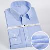 Men's Houndstooth Pattern Spread Collar Non-Iron Formal Shirts 100% Cotton - Long Sleeve Premium Quality Business Office Wear