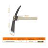 Wooden Handle Garden Hoe for Weeding, Digging, and Planting Vegetables & Flowers