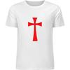 Funny Cross Knights Templar Cotton Graphic Tee Short Sleeved T-Shirt Summer Casual