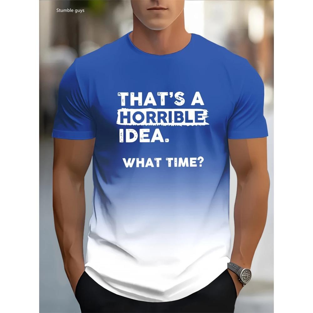 Summer Men s Sports T-shirt Anime Style 2XS