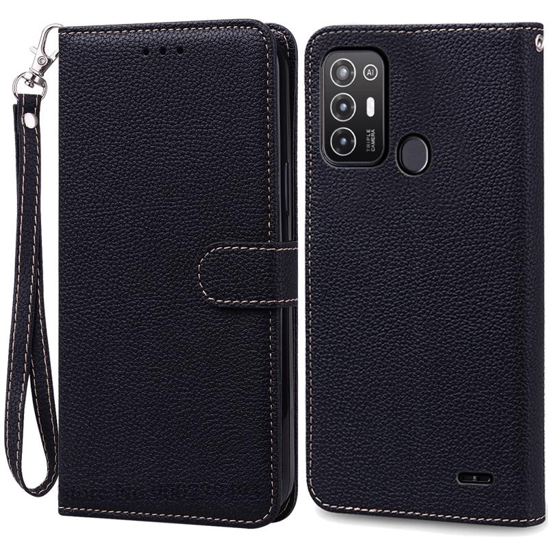 For ZTE Blade A52 Case PU Leather Flip Wallet Case For ZTE Blade A52 Case Silicone Back Cover Phone Coque Fundas