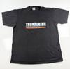 Vintage Oneita Power-T T-shirt Made In USA L Black Thundering Hope Motorcycle Unisex T-Shirt