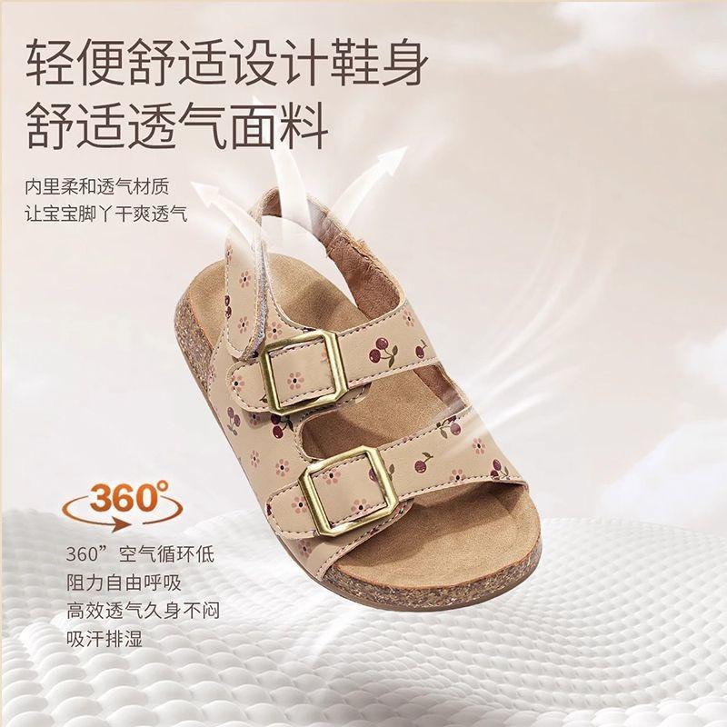 Girls sandals summer new children's soft-soled shoes little girl shoes baby girl princess shoes Birkenstock sandals