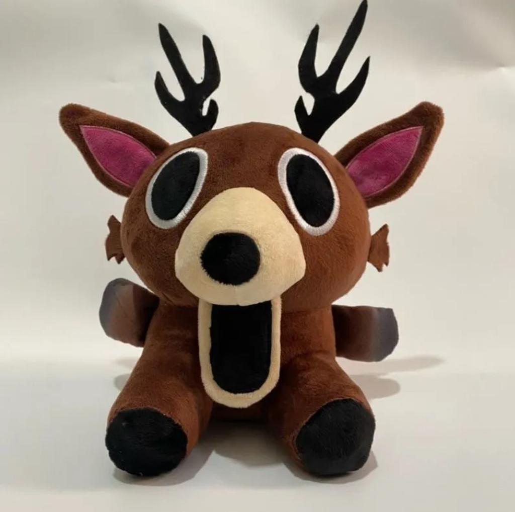 --Peluche Orsetto 99 Notti Nella Foresta Peluche Cervo Gioco Divertente Regalo di Natale Accessori Anime Bambola Morbida Nuova Bambola Cervo Carina