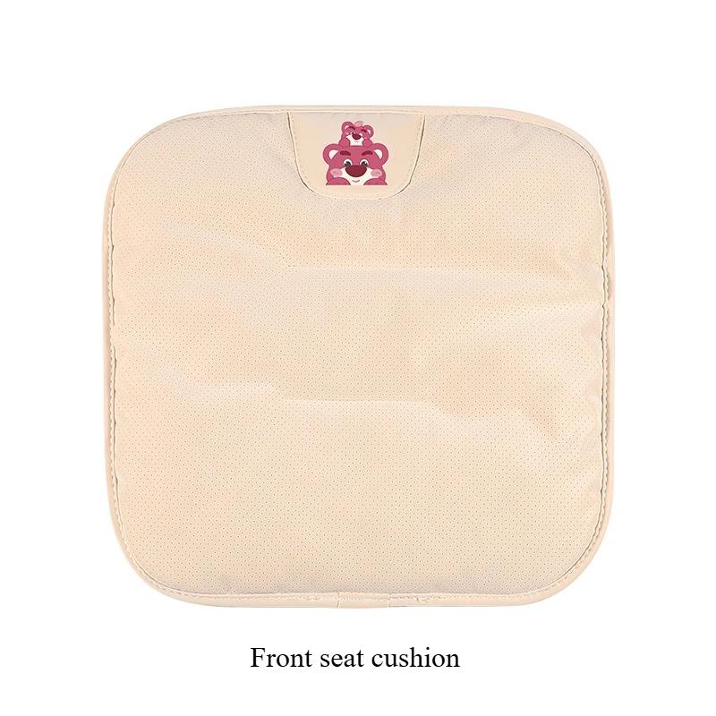 Summer Strawberry Bear Cute Cool Cartoon Car Seat Cushion Universal Comfortable Breathable Seat Cover for Vehicle