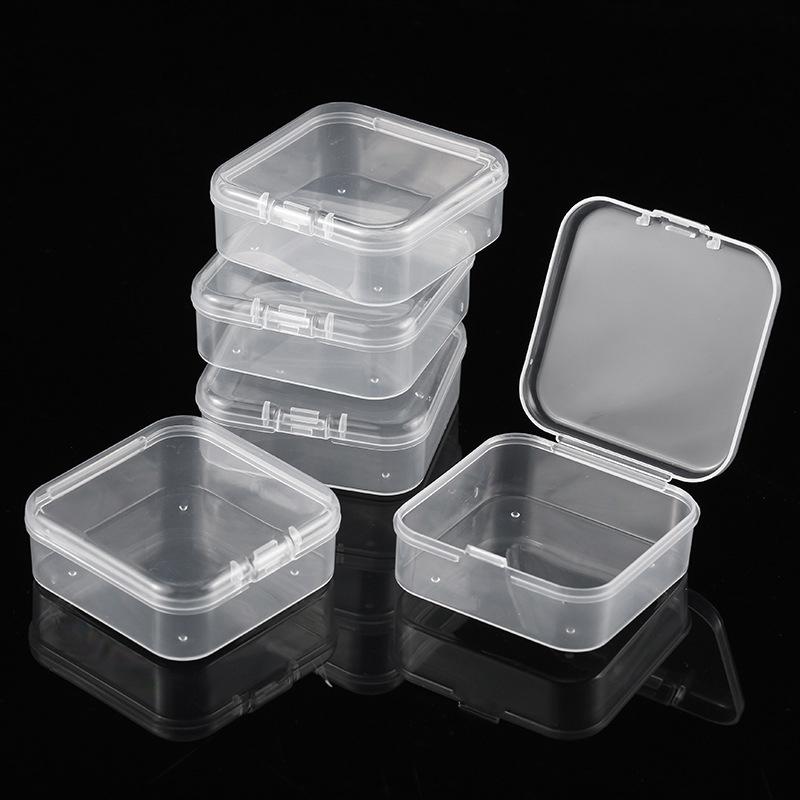 5/10 Pcs PP Storage Box Mini Transparent Plastic Case Container Square Rectangle Packaging Box For Jewellry Beads Small Items