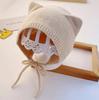 Baby Hat Thin Knitted Wool Ear Protector Hat For Infants And Young Kids Hand Woven Newborn Autumn And Winter Baotou Hat