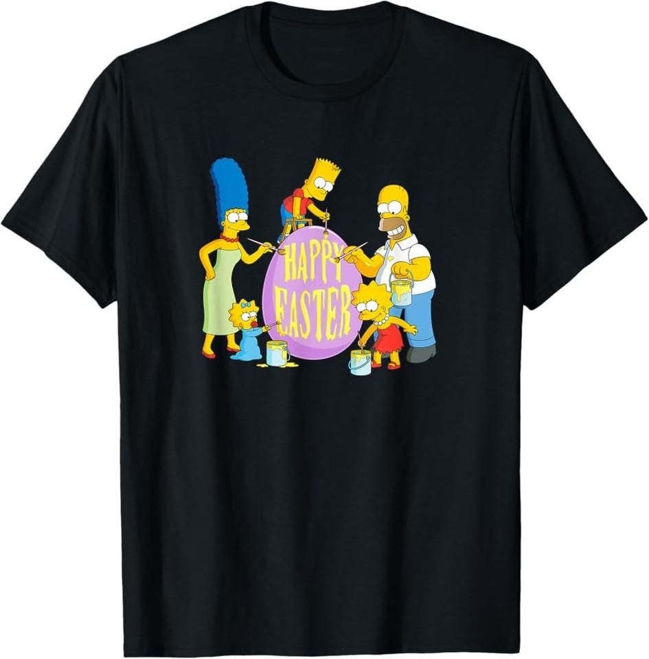 The Simpsons Family Happy Easter T-Shirt E1112 S