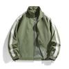 New Spring and Autumn Style Youth Men's Casual and Fashionable Stand-up Collar Jacket for Men's Double-sided Loose and Versatile Sports Jacket