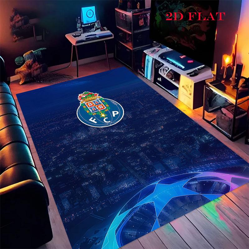Porto Club Carpet Rug for Living Room Bedroom Home Sofa Decoration,Kids Play Nonslip Floor Mat