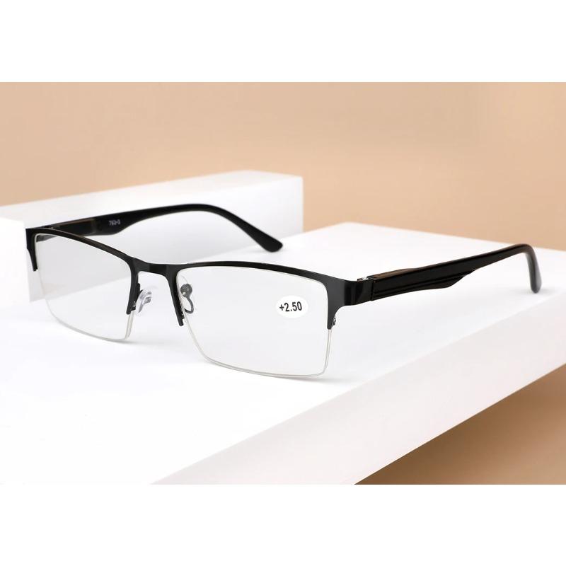 Reading Glasses for Men Women Alloy Eyeglass Frame Spring Hinge Glass Anti Glare Filter Lightweight Eyeglasses Quality Readers