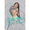 Pocahontas Childrens/Kids Listen With Your Heart Heather Hoodie