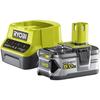 Akumulátorový set RYOBI 18V One+ 5.0Ah LithiumPlus - 1 rychlonabíječka 2.0Ah RC18120-150