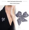 European and American Luxury Rhinestone Bow Brooch 