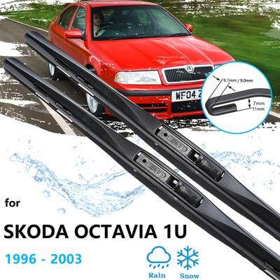 For Skoda Octavia Tour Tradition Drive 1U MK1 1996~2003 Frameless Front Rear Wiper Blade Kit Windshield Windscreen