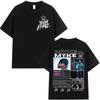 Rapper Myke Towers Graphic T-shirts Men Women Clothing Fashion Hip Hop Oversized T Shirt Unisex Cotton Short Sleeve T-shirt Tops