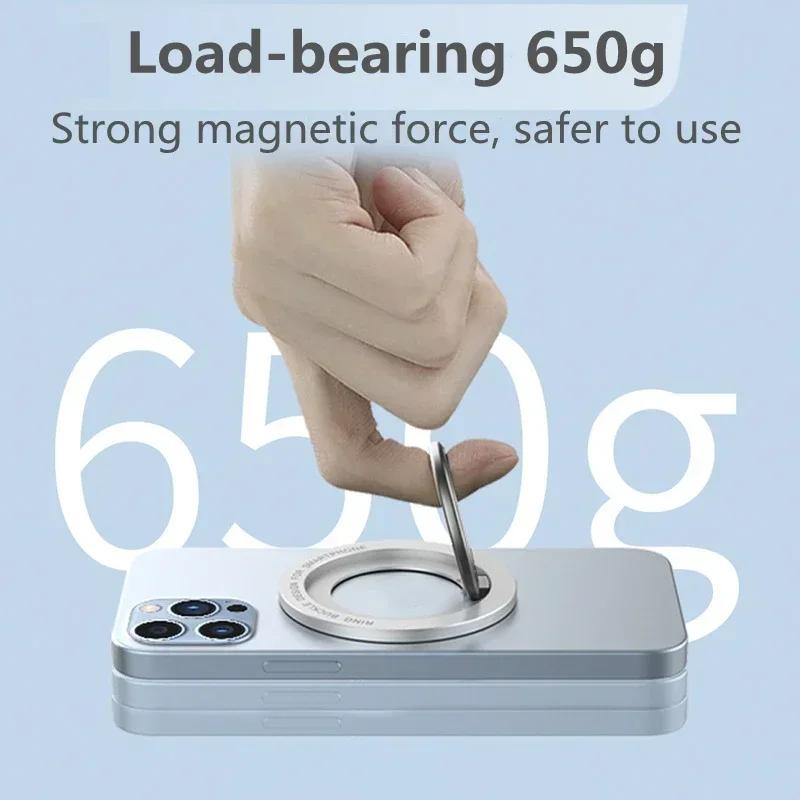 Magnetic Phone Holder Foldable Finger Ring Stand For Magsafe iPhone 17 16 15 14 13 12 Pro Max For Magsafe Phone Shell Mount