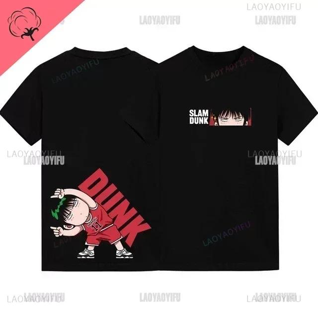 Slam Dunk Movie Co-branded Short Sleeve Tshirt Rukawa Maple Sakuraki Hanamichi Century High Five Cartoon Print Short Sleeve Tops