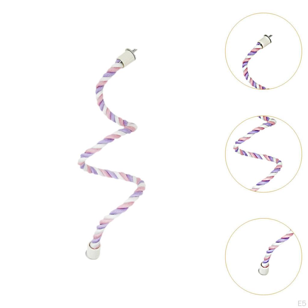 Adjustable Rope Perch for Bird Cages, Climbing Toy Parakeet and Parrot