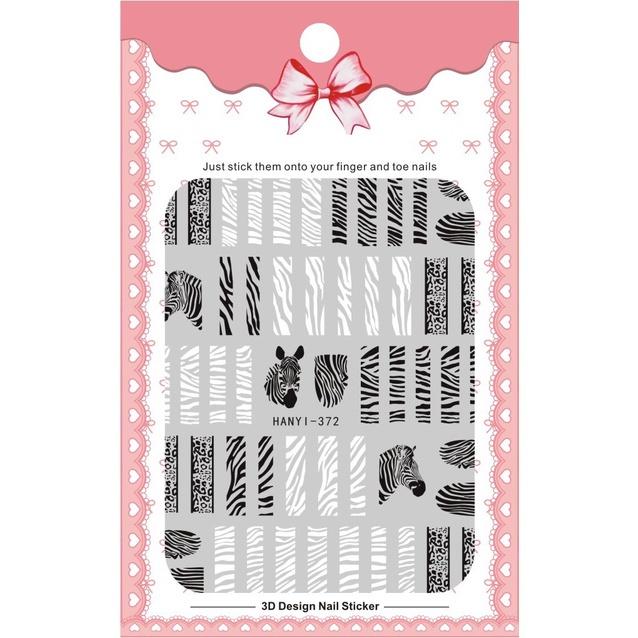 

Самоклеящаяся 3D наклейка для ногтей, змеиный принт, тигровый принт, леопардовый принт, наклейка для ногтей, украшение для дизайна ногтей