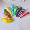 Stress Relief Slug Fidget Toy Articulated Stretch Caterpillar Sensory Toy Portable Travel Bendable Colorful Worm Toy Party Favors