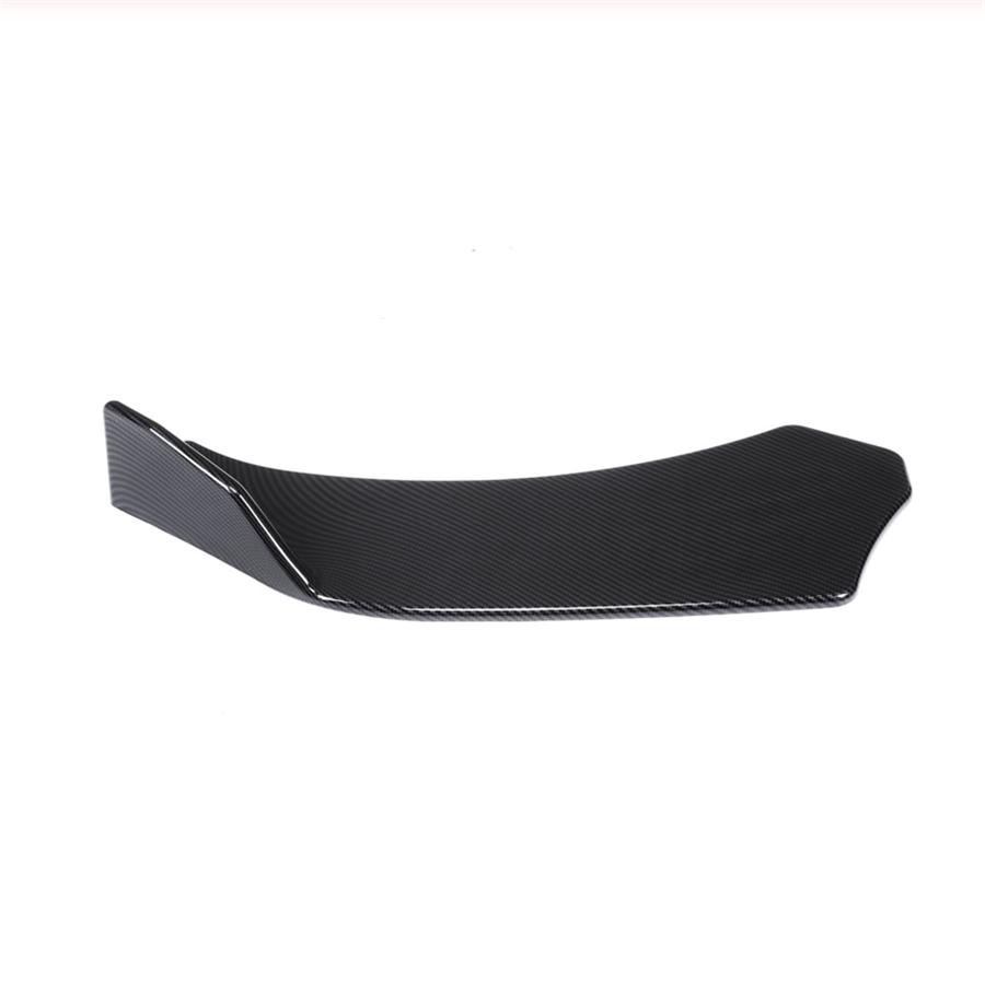 2Pcs Carbon Fiber Look Car Front Bumper Splitter Lip Body Protector Diffuser Kit
