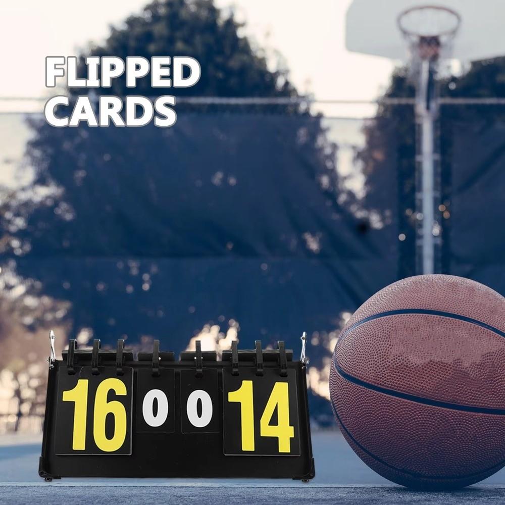 4-Digit Digital Sports Scoreboard Plastic Tabletop Scoreboard Professional Keeper  Indoor Sports