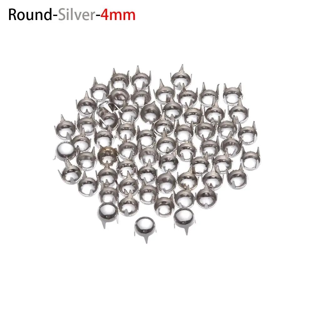 50Pcs Doll Buttons Metal Round Star Rivet Claw Nail Buckles For 1/6 Doll Clothes Decoration Sewing Bags Shoes Accessories