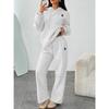 2026 SU Embroidered Hoodie Sweatshirt Pants Set Casual Unisex Streetwear Teens Couples