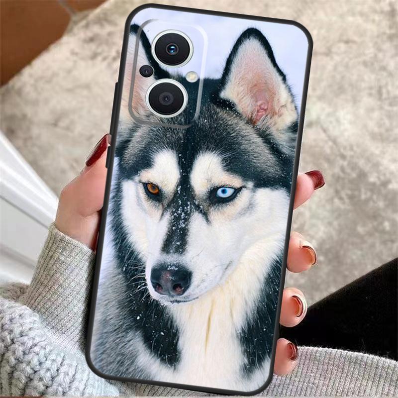 Animal Husky Puppy For OPPO Reno 14 12 11 10 13 Pro 8T 11F 12F 13F 14F 7 8 Lite OPPO Find X9 X8 X6 X5 Pro Case