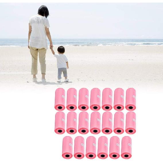 20 Rolls Diaper Bags, 28 x 17 x 2 cm Diaper Bag Waste Pick Up Bag for Newborn, Helpful Baby Item,