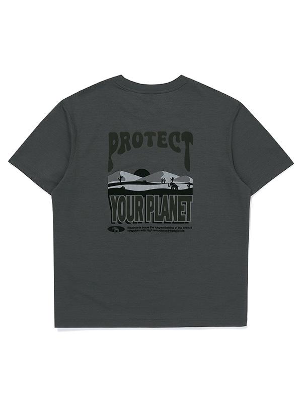 BBC EARTH Frophy Nature Short Sleeve Round_Charcoal