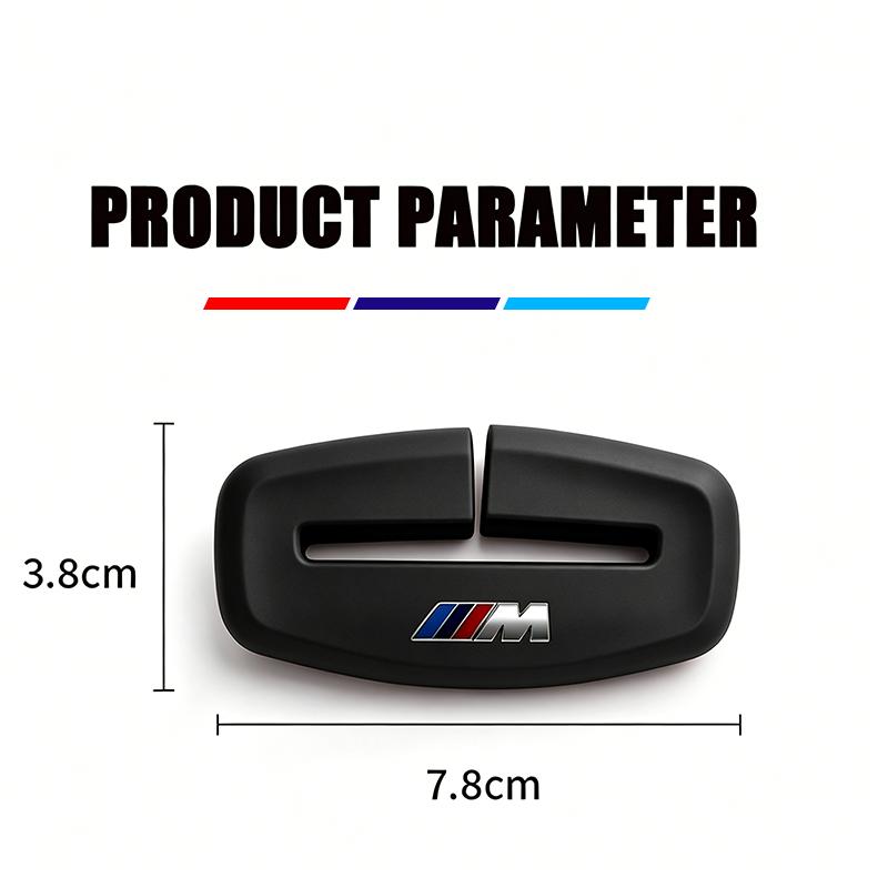 Car Seat Belt Buckle Protector Cover Soft Silicone Anti-Collision Case For BMW M E46 E90 E91 F30 F31 U10 U11 G01 G20 G21 Sticker
