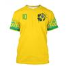 Mens Brazil National Team 10 Neymar Soccer Jersey Set Kids Football Training Uniforms Sports Wear
