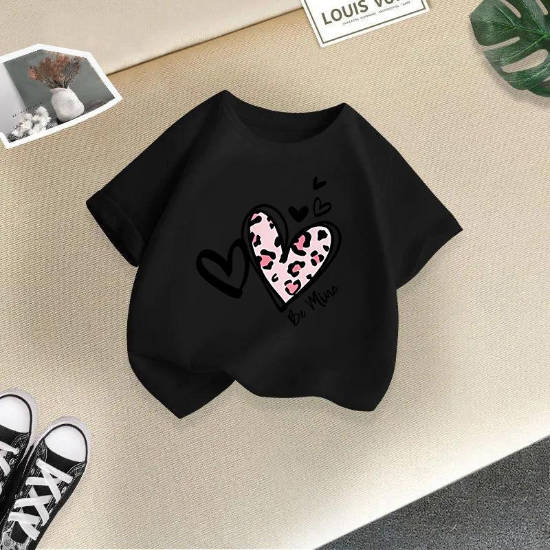 Girls' Fashionable T-shirt For Summer, Children's Casual Top