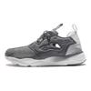 Reebok Furylite Clean Minimalistische Stoff Synthetisches Leder Low-Top Marathon Laufschuhe Damen Sneaker Dunkelgrau BD1436