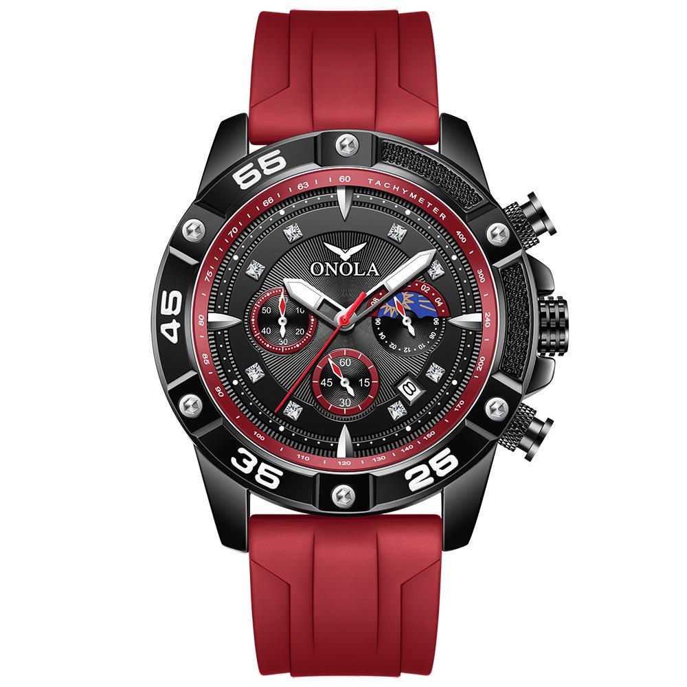 Fashionable and Casual New Multifunctional Quartz Waterproof Tape Watch