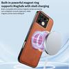 Luxury Magnetic Stand Holder PU Leather Phone Case For Infinix Hot Note 40 50 Pro Plus 40i 50S 50X Wireless Charging Logo Cover