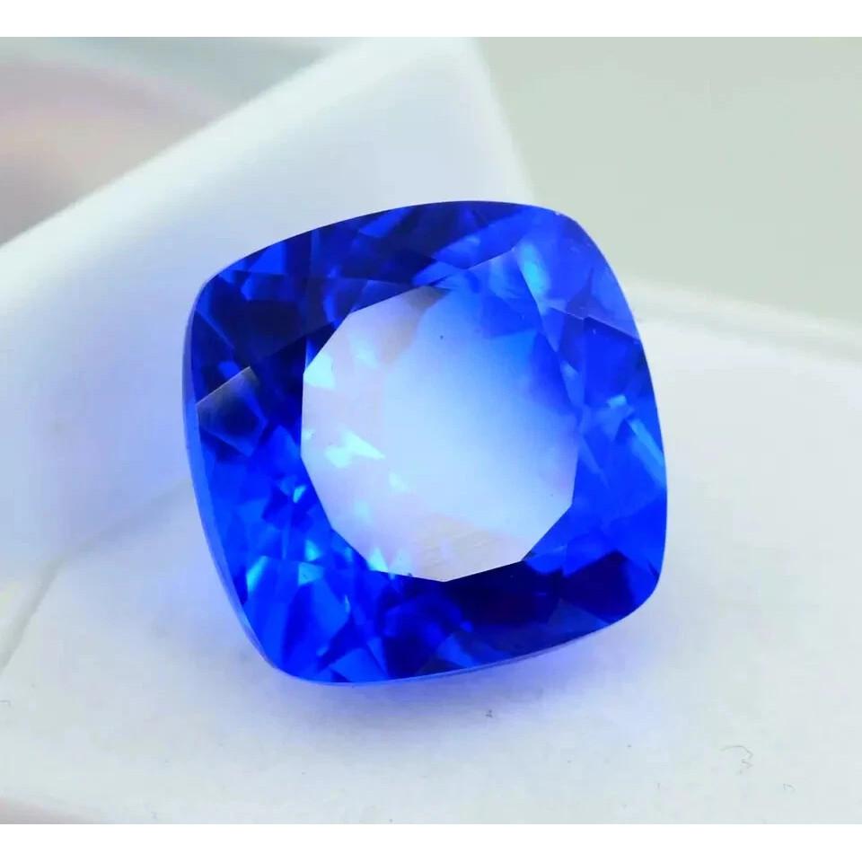 Natural Royal Blue Sapphire Ceylon Cushion Cut 15-17 Ct Stunning Gemstone