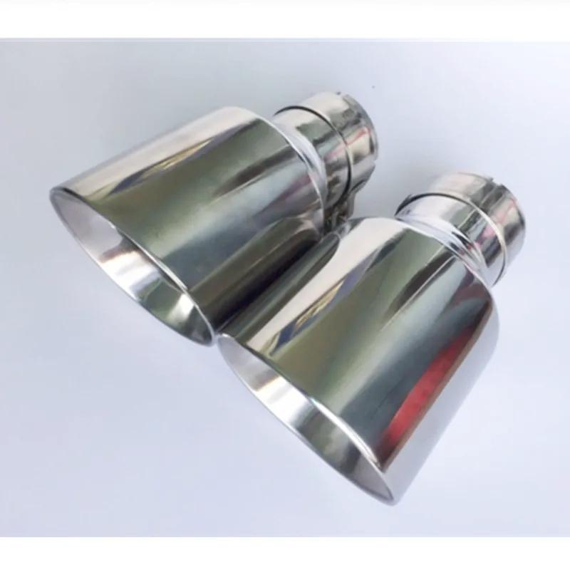Newest Style Stainless Steel UniversalExhaust System End Pipe+Car Exhaust Tip 1 Piece